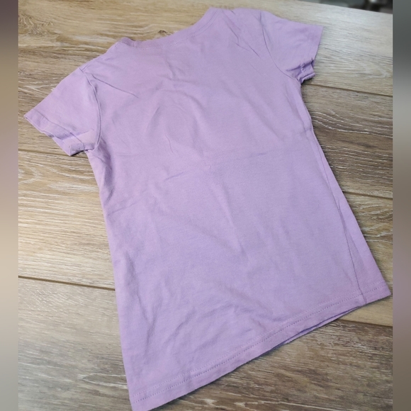 Disney little girl's lavender/pink Minnie Mouse short sleeve graphic tee Sz. 4 - Picture 4 of 4